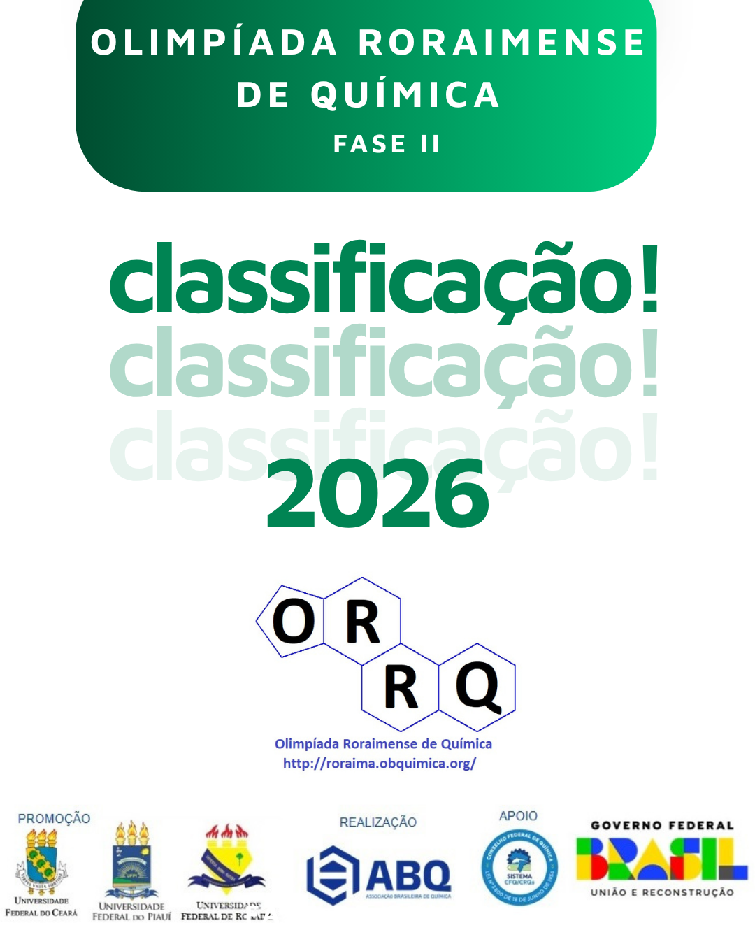 Listas  Classificados ORRQ 2026 - Fase II 